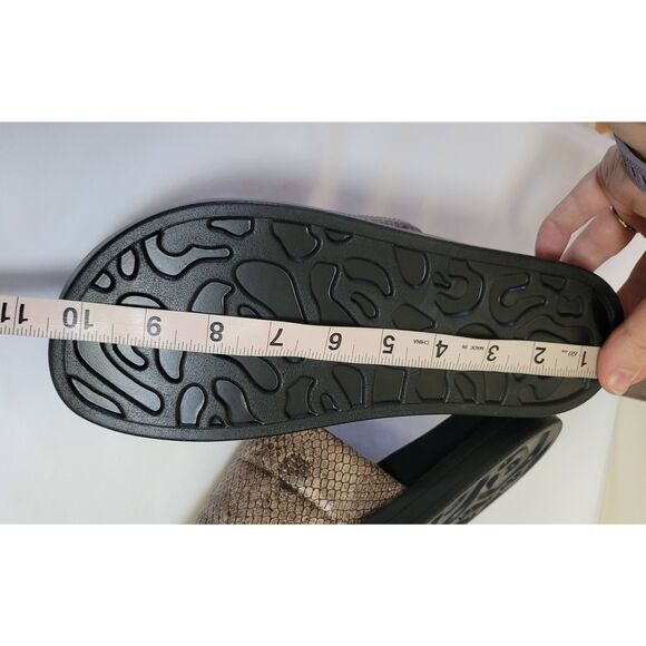 Aerosoles Leila Women's Slide Sandal Snake Reptile Print Sz 8 New - Picture 9 of 10
